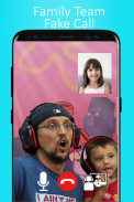 Call & Chat With Family Team - Fake Video Call screenshot 1