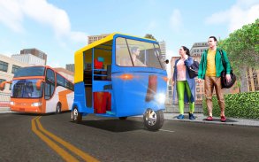 Modern Tuk Tuk Rickshaw Driving Game screenshot 1
