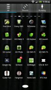 Black Go Launcher EX Theme screenshot 5