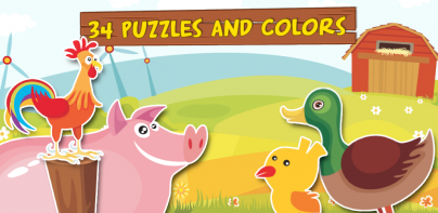 Farm Animals Puzzles Games 2+