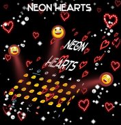 Neon Hearts Keyboard screenshot 2