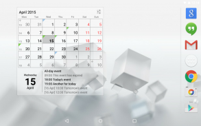 Calendar Widget Month + Agenda screenshot 1
