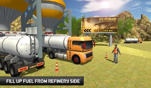 Oil Tanker Transporter Fuel Truck Condução Sim screenshot 12