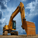 Construction Simulation: Excavator, Crane, Tractor Icon