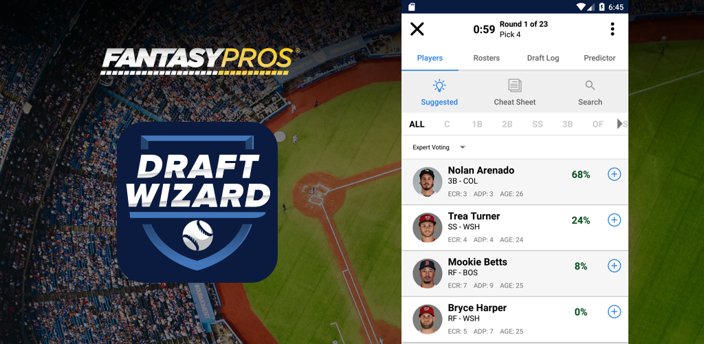 Fantasy Baseball Draft Wizard for Android - Download