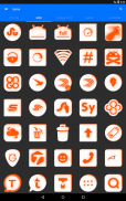 Inverted White and Orange Icon Pack Free screenshot 5