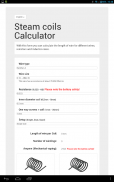 Steam coils Calculator screenshot 2