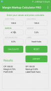 Margin Markup Calculator PRO screenshot 1