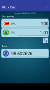 Brazil Real x Zimbabwe Dollar screenshot 2