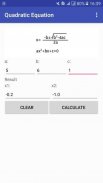 Quadratic Equation Calculator screenshot 2