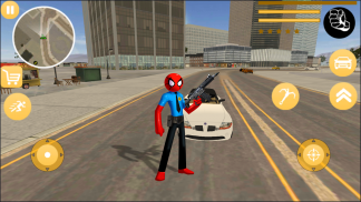 US Spider Police Stickman Rope Hero Strange Vegas screenshot 2