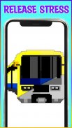 Trains Pixel Art Coloring Book screenshot 4