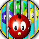 Running Bubble Birds Icon