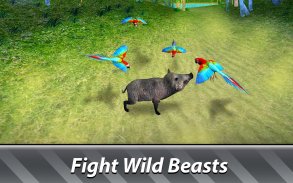 Jungle Parrot Simulator - try wild bird survival! screenshot 1