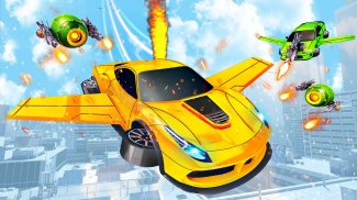 플라잉 카 슈팅 - 자동차 게임 screenshot 0
