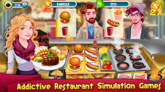 الطبخ لعبة قصة الشيف مطعم الأعمال الغذاء screenshot 0