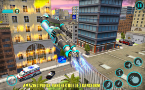 Flying Panther Robot Hero Game screenshot 1