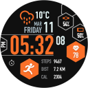 Hexane Watch Face and Clock Live Wallpaper Icon