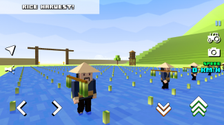 Blocky Farm Racing & Simulator - tanah pertanian screenshot 7