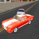 Traffic Police Car Driving 3D Icon