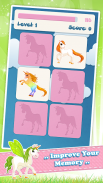 Memory game for kids : Horses screenshot 0