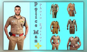 Men Police Suit Photo Editor screenshot 1