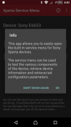 Xperia Service Menu screenshot 0