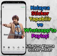 Sticker TR - Türkçe Stickers Arşivi & Maker screenshot 8