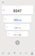 Pedómetro contador de calorias screenshot 2