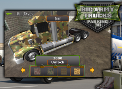 บิ๊กกองทัพรถบรรทุกที่จอดรถ 3D screenshot 8