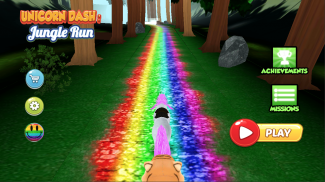 Unicorn Dash Jungle Run 3D screenshot 4