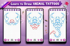 Learn to Draw Animal Tattoos screenshot 4