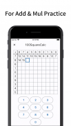 100 Square Calc: Add & Mul screenshot 0