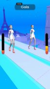 Catwalk girl Beauty runner makeover run game 3d screenshot 1