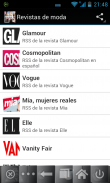 Revistas de Moda, lector RSS screenshot 1