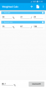 Weighted Calculator screenshot 3