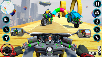 Superhero Bike Stunts 3D Race screenshot 1