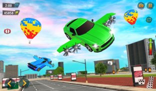 उडत गाडी खेळ गाडी उड्डाण 3D screenshot 0