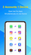 2अकाउंट्स - डुअल ऐप्स screenshot 4