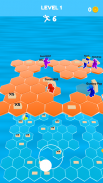 Hexagon fall heroes screenshot 1