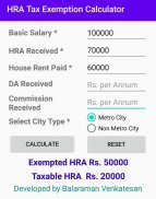 HRA Calculator screenshot 0
