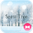 Winter Wallpaper Snow Tree Theme