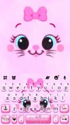 Kitty Smile Keyboard Theme screenshot 1