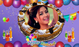 Name Photo on Birthday Cake – Love Frames Editor screenshot 1