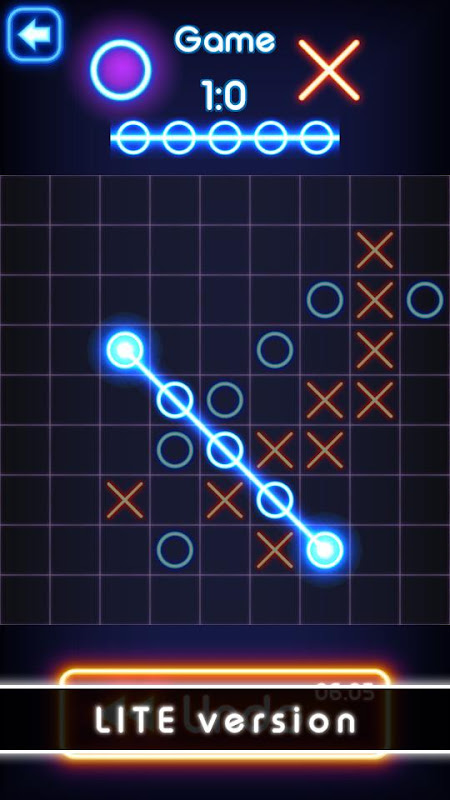 Download Tic Tac Toe 2 Player:Glow XOXO on PC with MEmu