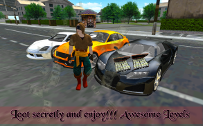 城市警察潜行游戏：银行抢劫小偷模拟器 screenshot 0
