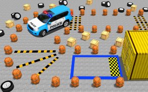modern polis araba otopark ilerlemek 3 boyutlu screenshot 3