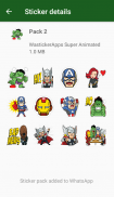 Animated Superheroes WASticker screenshot 3