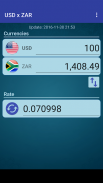 US Dollar x South African Rand screenshot 2