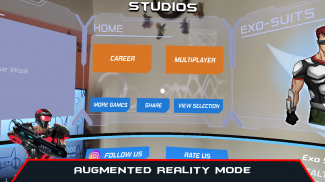 VR AR Dimension - Robot War Galaxy Shooter screenshot 1